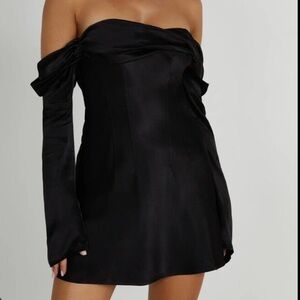 Elegant Black Off-Shoulder Dress